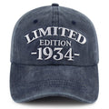 1934 Birth Year Embroidered Cap - Navy
