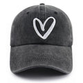 Heart Embroidered Cap
