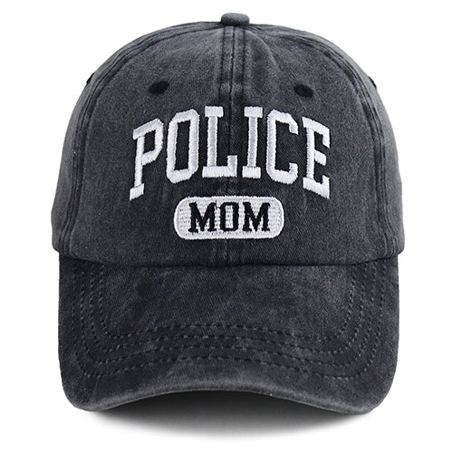 Police Mom Embroidered Cap