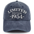 1954 Birth Year Embroidered Cap - Navy - product photo