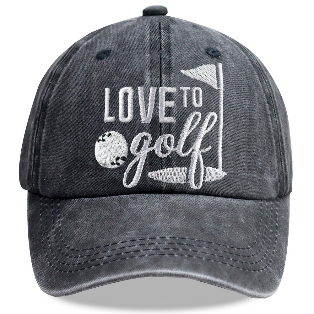 Love To Golf Embroidered Cap - product photo