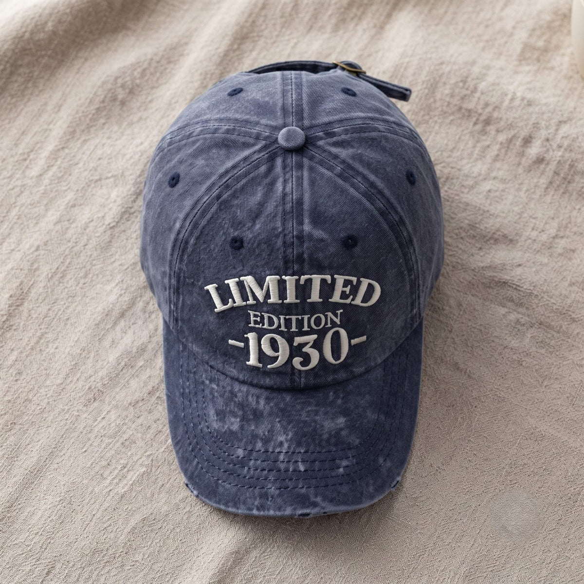 1930 Birth Year Embroidered Cap - Navy