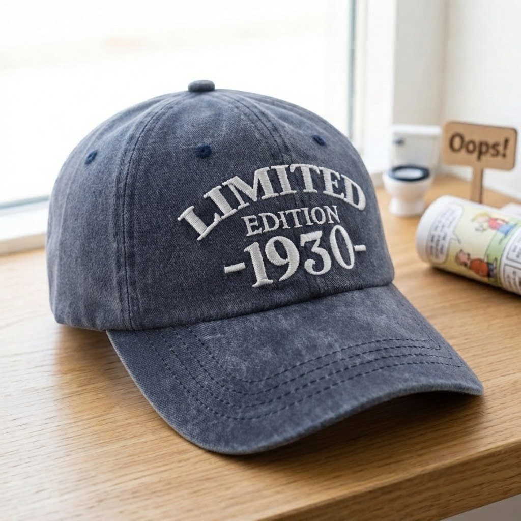 1930 Birth Year Embroidered Cap - Navy