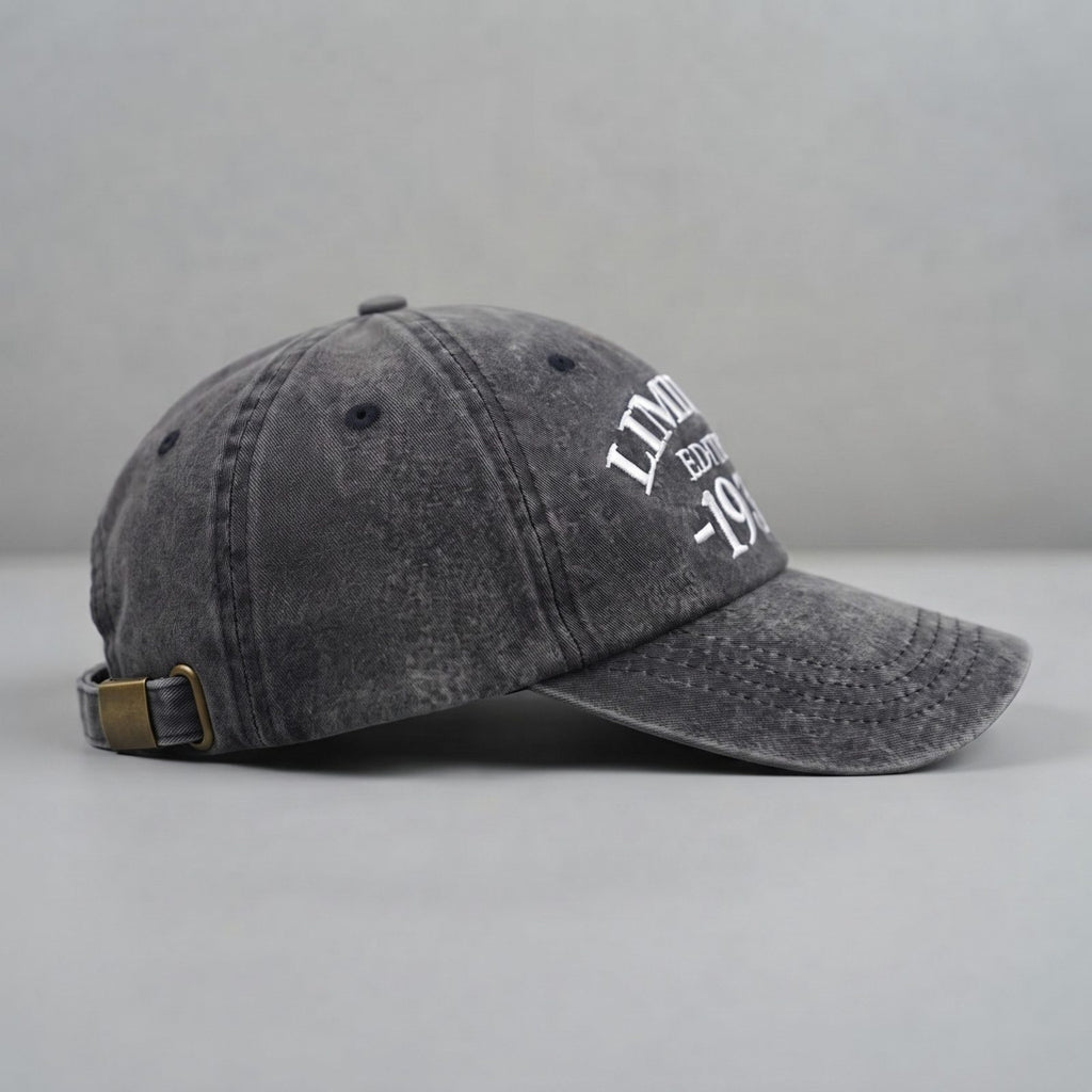 1934 Birth Year Embroidered Cap - Black