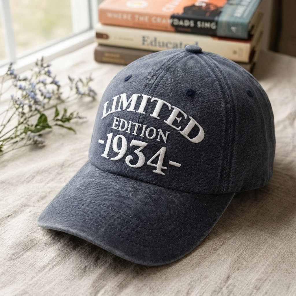 1934 Birth Year Embroidered Cap - Navy