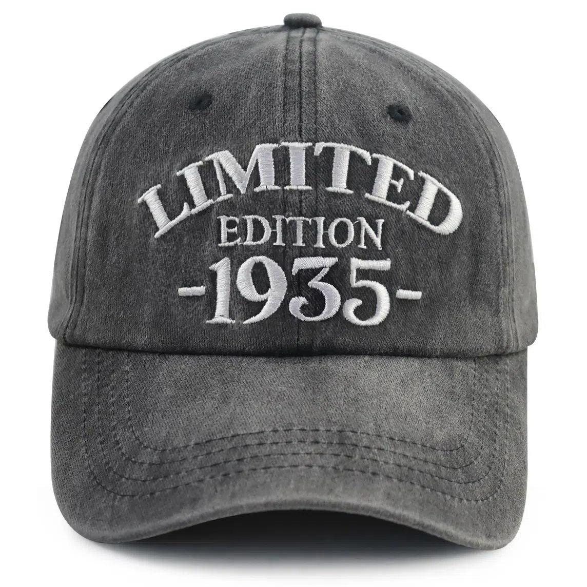 1935 Birth Year Embroidered Cap - Black