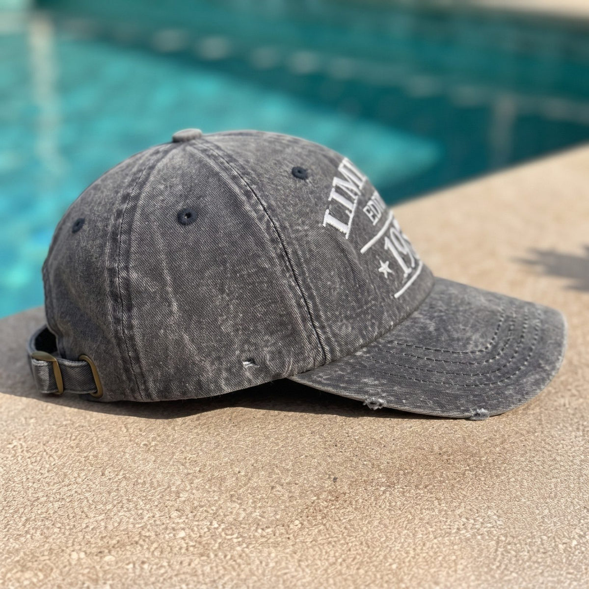 1935 Birth Year Embroidered Cap - Black
