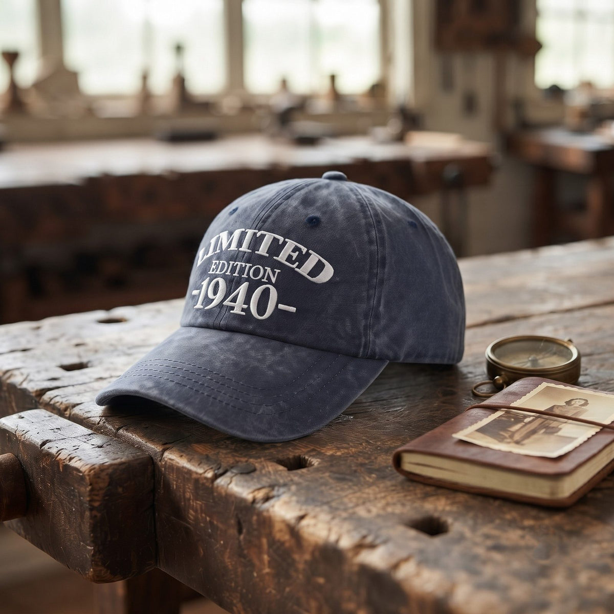 1940 Birth Year Embroidered Cap - Navy