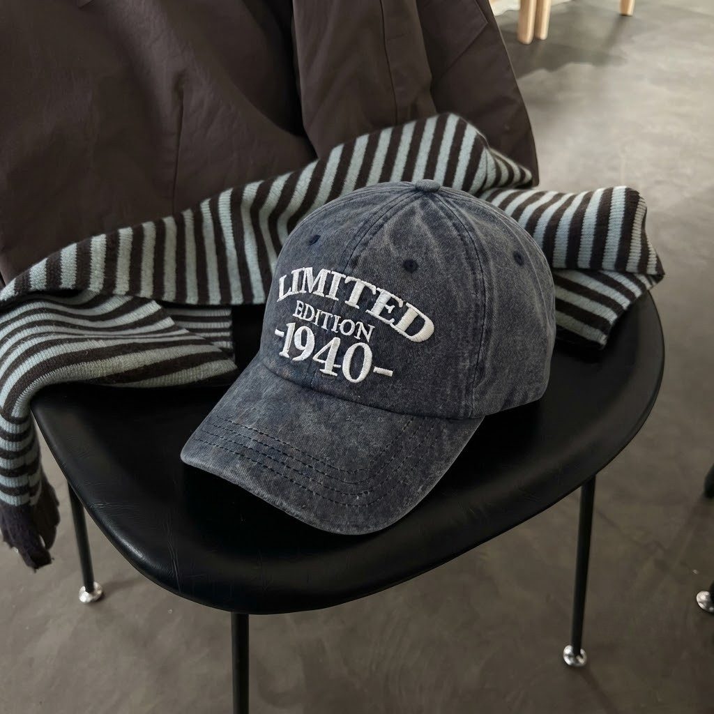1940 Birth Year Embroidered Cap - Navy