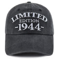 1944 Birth Year Embroidered Cap - Black