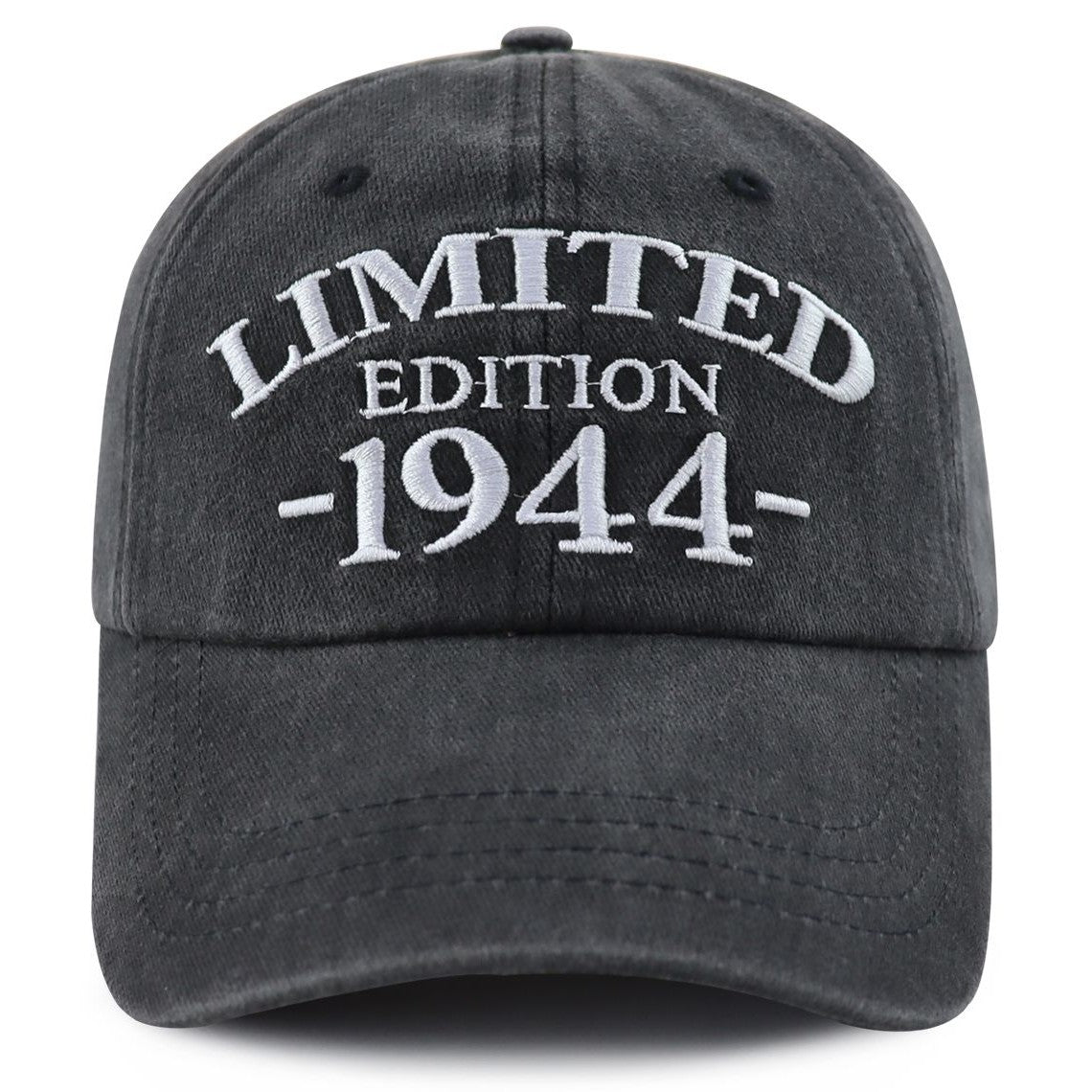 1944 Birth Year Embroidered Cap - Black