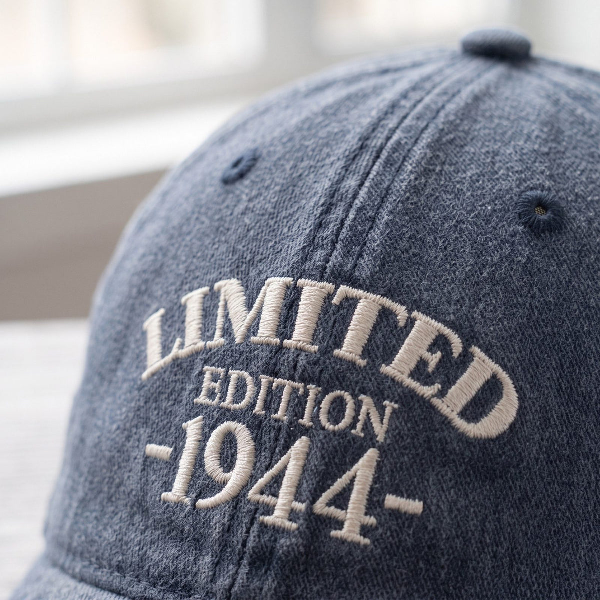 1944 Birth Year Embroidered Cap - Navy