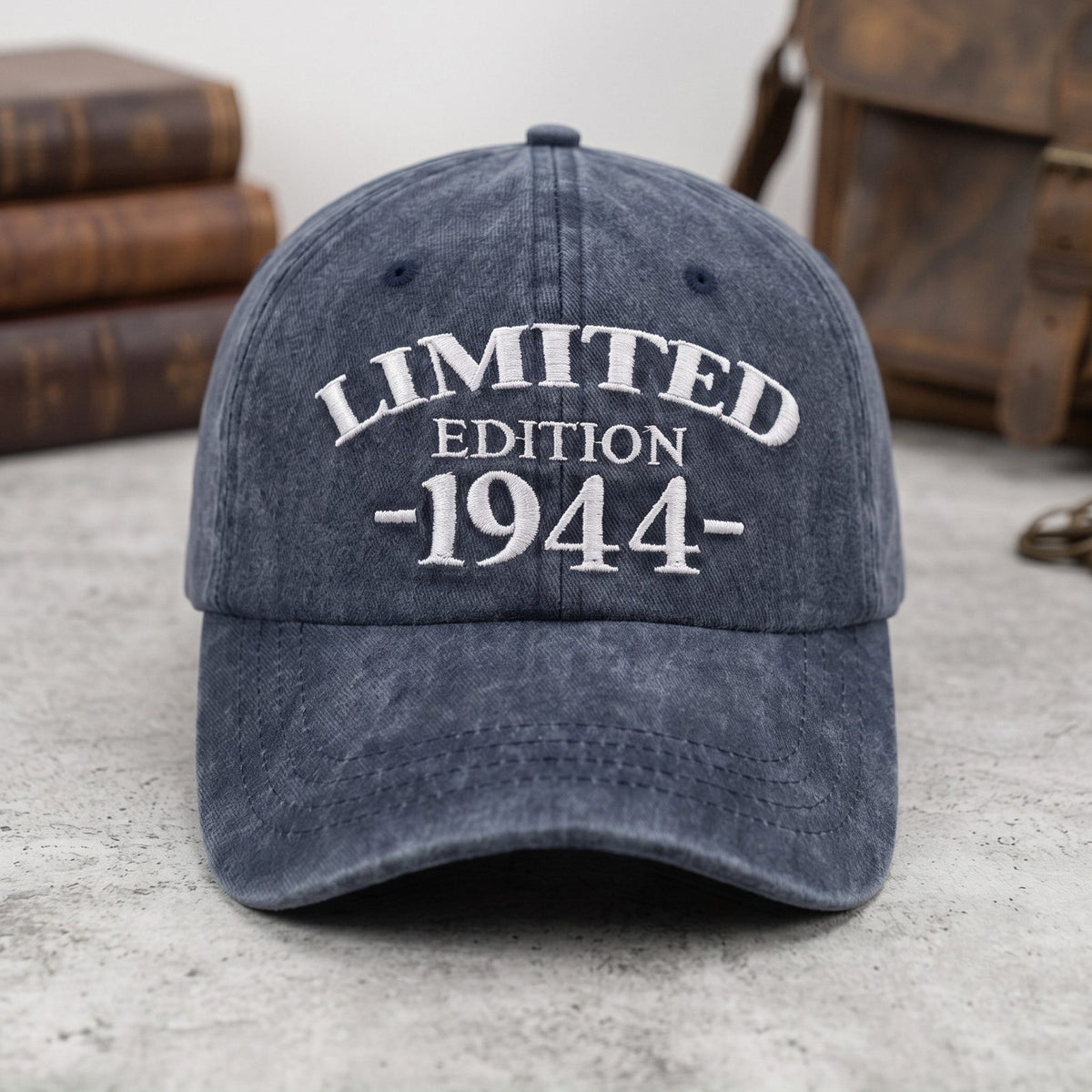 1944 Birth Year Embroidered Cap - Navy