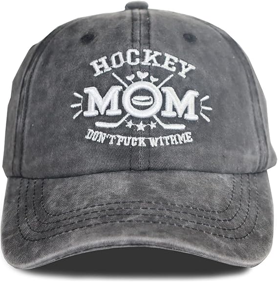 Hockey Mom Embroidered Cap - product photo