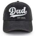 Dad Est. 2025 Vintage Wash Cap - product photo