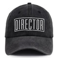 Director Embroidered Cap - Black