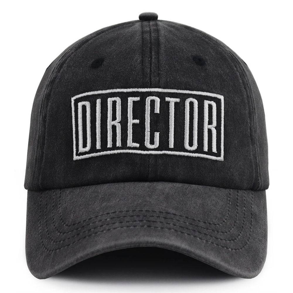 Director Embroidered Cap - Black