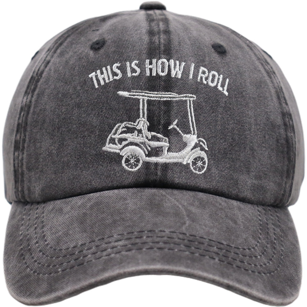 Golf Cart Embroidered Cap
