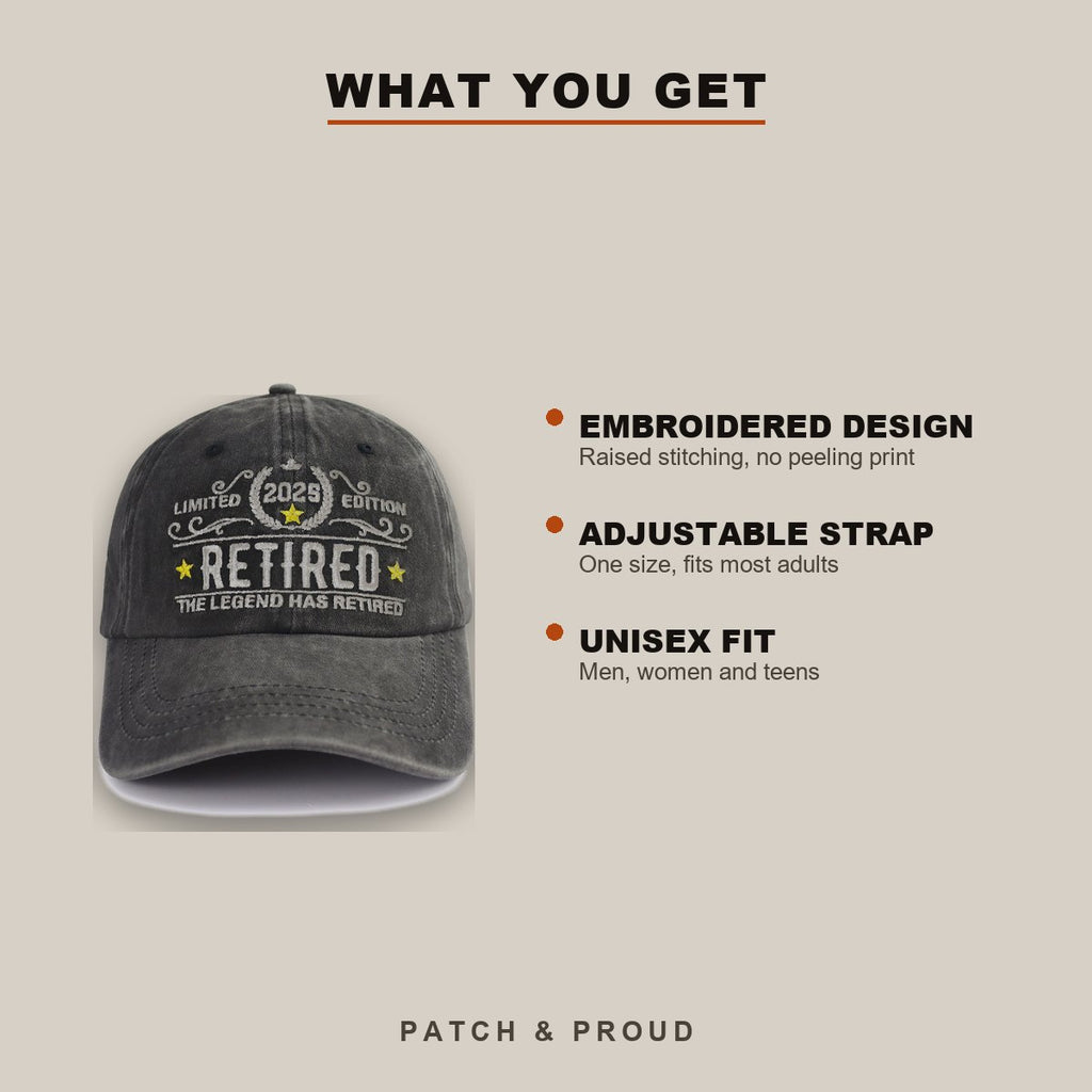Retired 2025 Embroidered Cap - features and fit