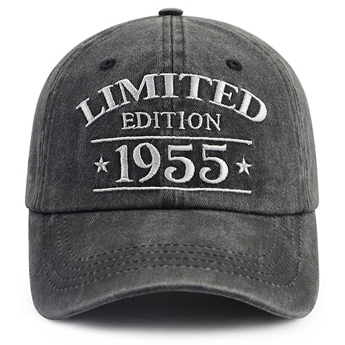 1955 Birth Year Vintage Wash Cap - product photo