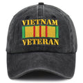 Vietnam Veteran Embroidered Cap
