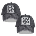 Dada and Mama Matching Caps - Set of 2 - product photo