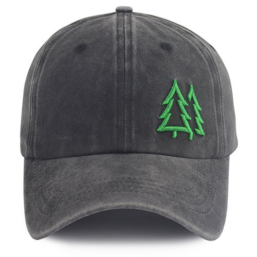 Pine Trees Embroidered Cap