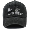The Garden Father Embroidered Cap - Black