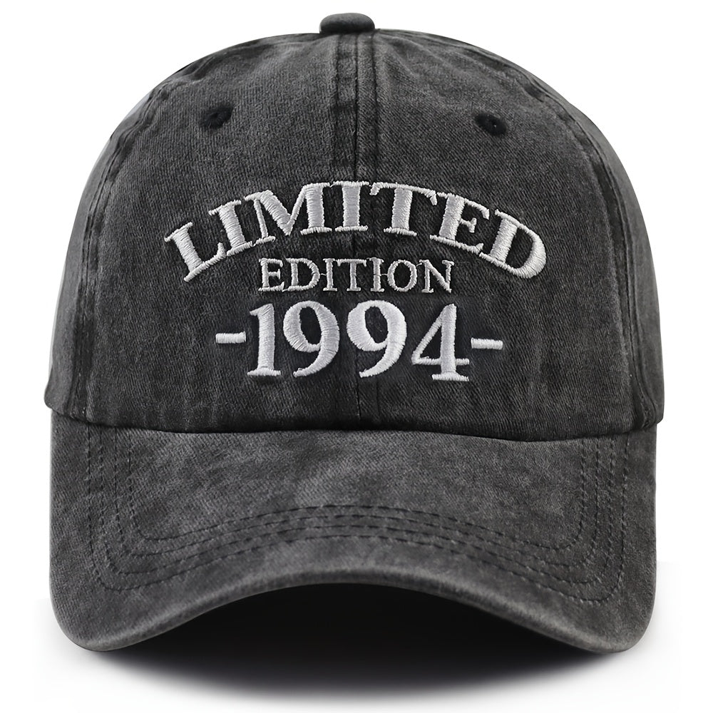 1994 Birth Year Embroidered Cap - Black - product photo
