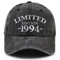 1994 Birth Year Embroidered Cap - Black - product photo