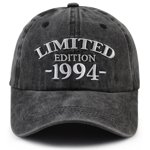 1994 Birth Year Embroidered Cap - Black - product photo