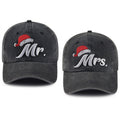Mr and Mrs Christmas Caps - Set of 2