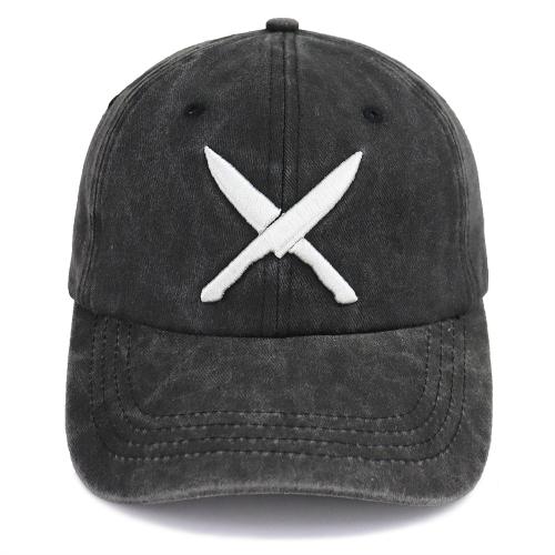 Knives Embroidered Cap - Black