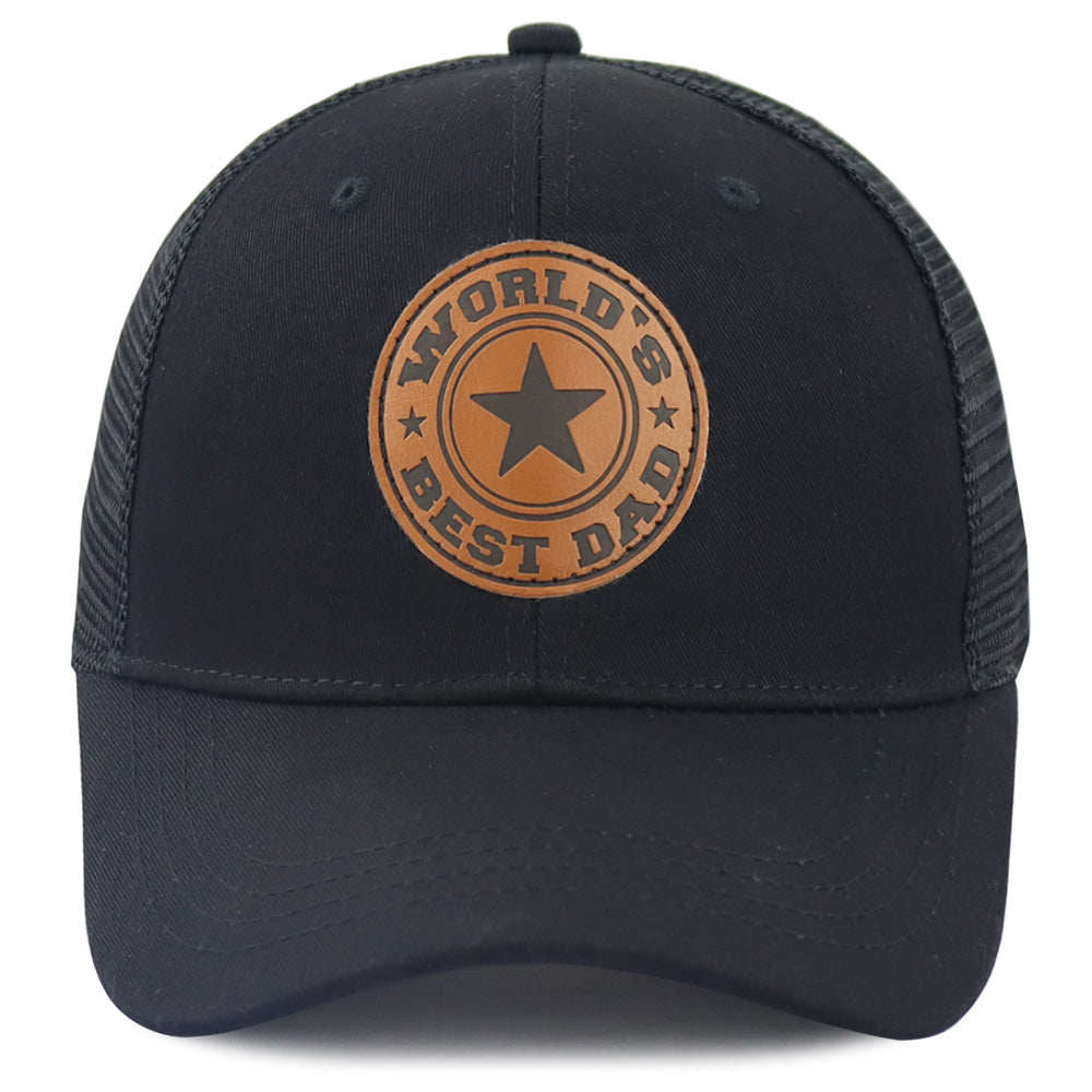 Best Dad Embroidered Cap - Black - product photo