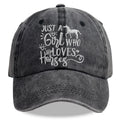 Just A Girl Who Loves Horses Embroidered Cap - product photo