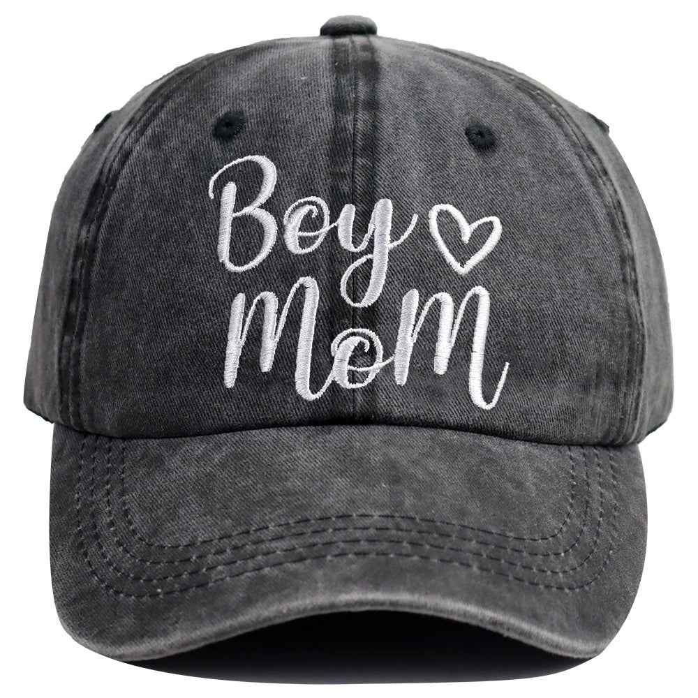 Boy Mom Embroidered Cap