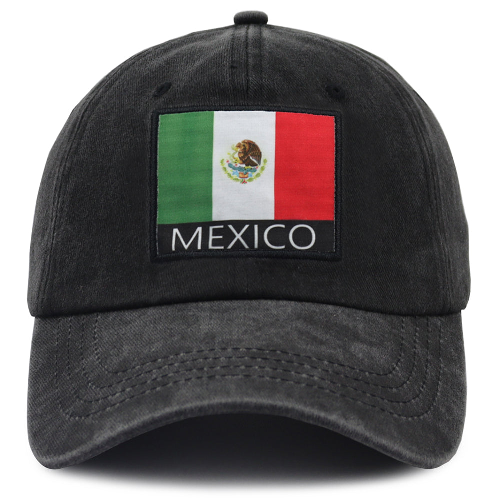 Mexico Flag Embroidered Cap