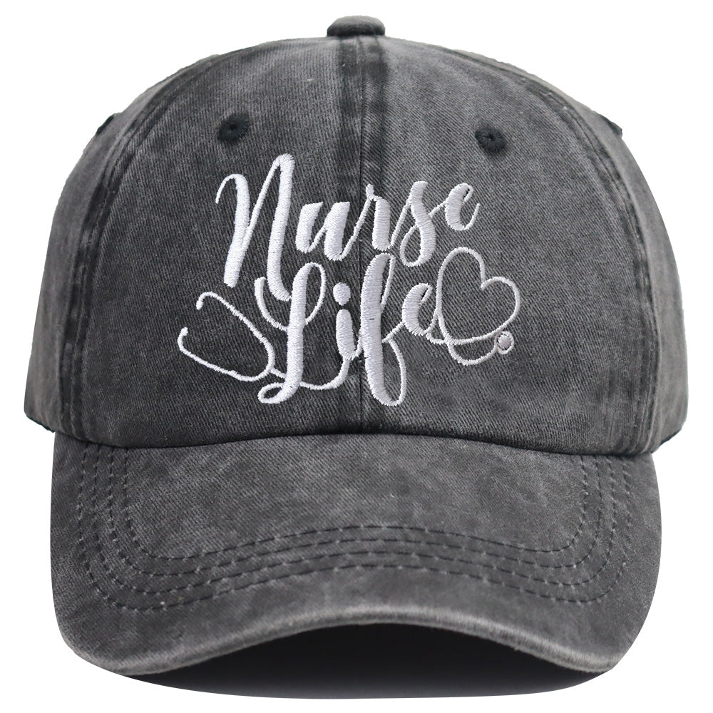 Nurse Life Embroidered Cap - product photo