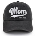 Mom Est. 2025 Vintage Wash Cap - product photo