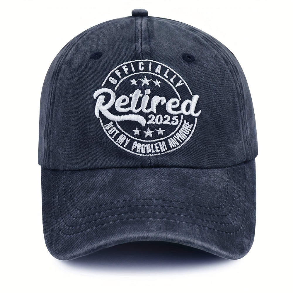 Officially Retired 2025 Embroidered Cap - Navy