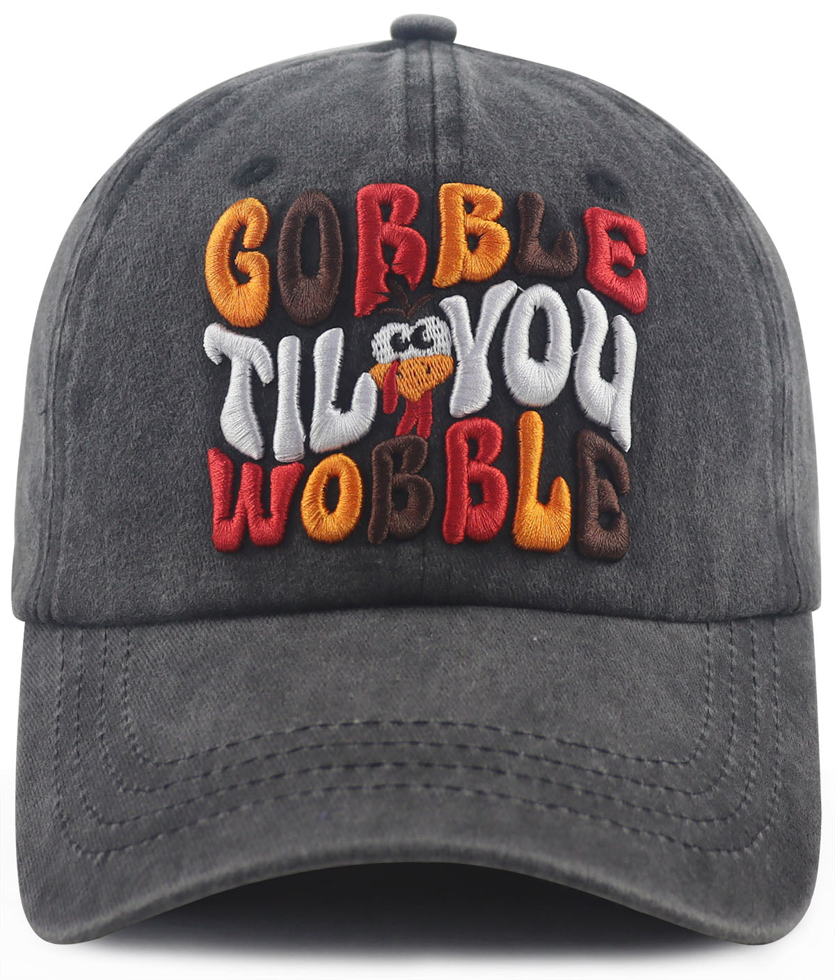 Funny Thanksgiving Embroidered Cap