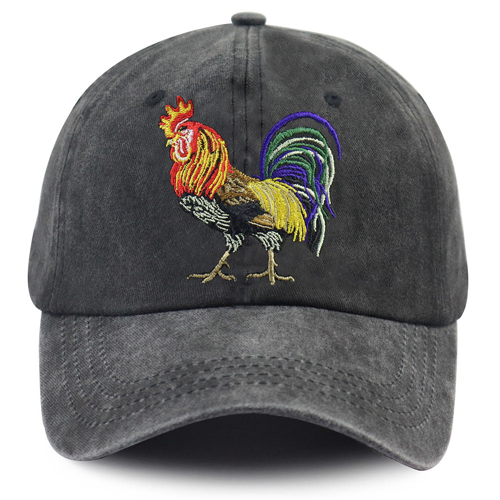 Rooster Farm Life Embroidered Cap