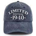 1940 Birth Year Embroidered Cap - Navy