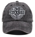 30th Birthday Vintage Wash Cap