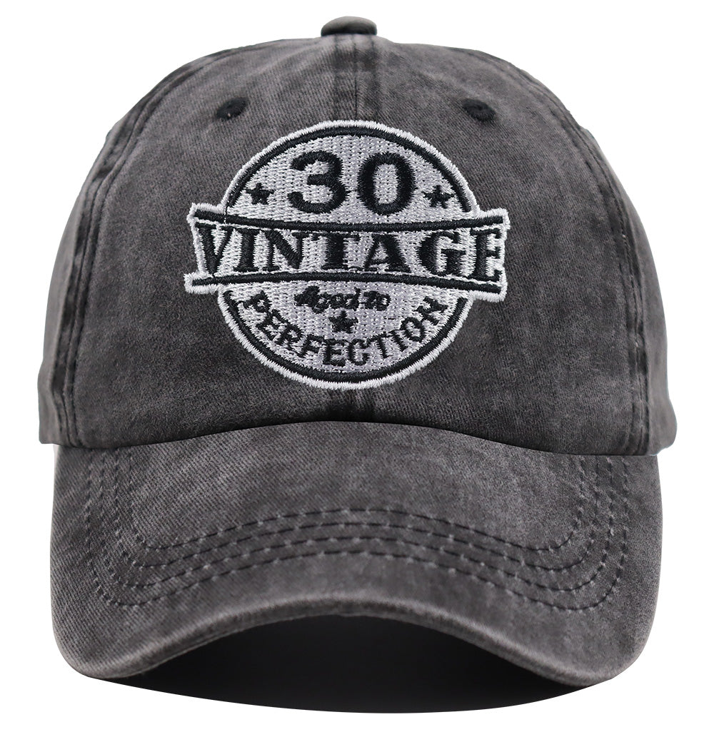 30th Birthday Vintage Wash Cap