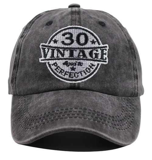 30th Birthday Vintage Wash Cap