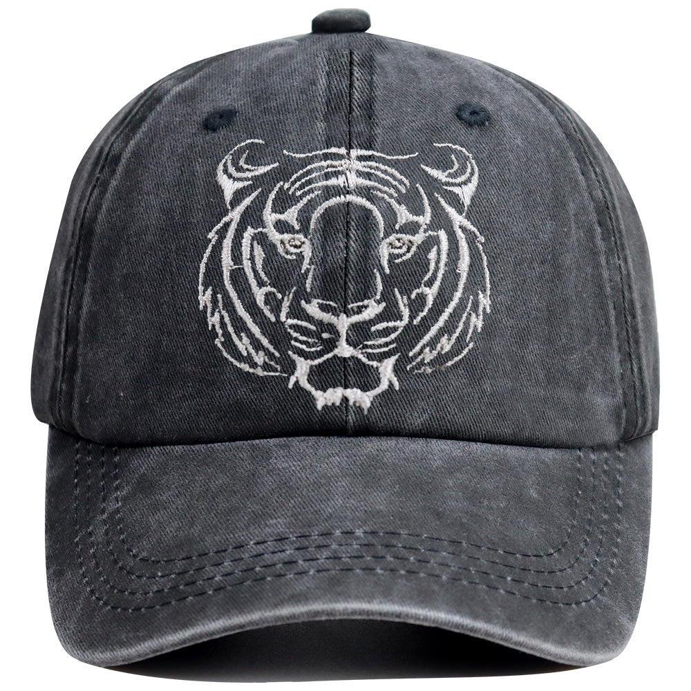 3D Tiger Head Embroidered Cap - product photo