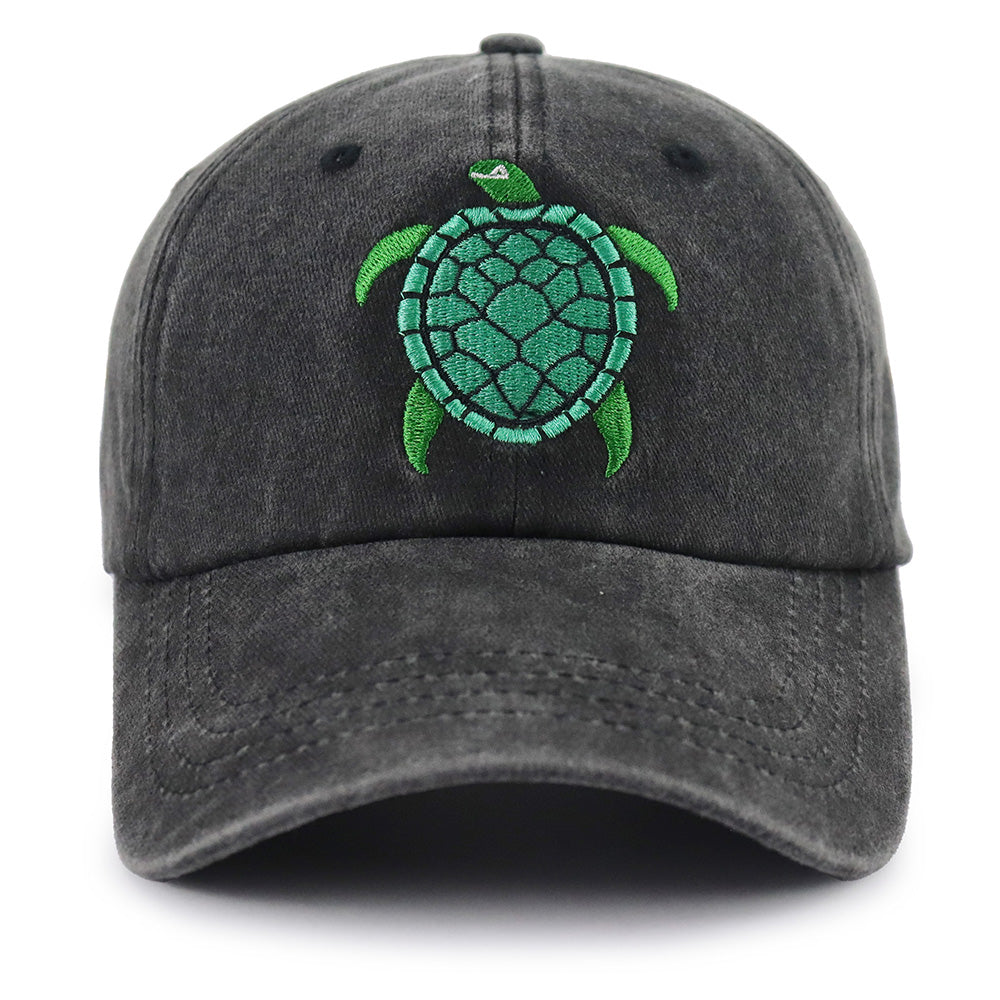 Sea Turtle Embroidered Cap - product photo