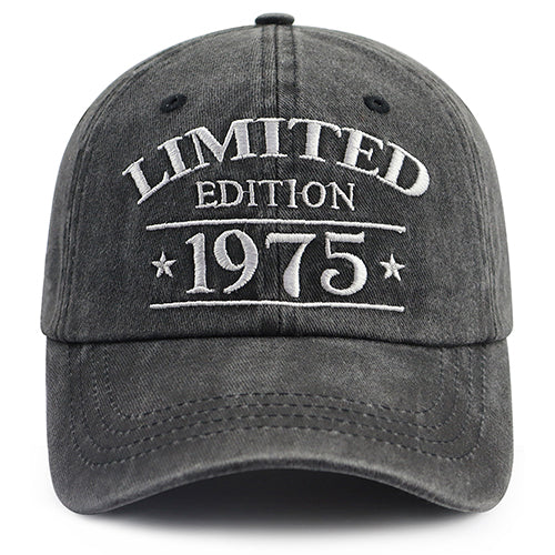 1975 Birth Year Vintage Wash Cap - product photo