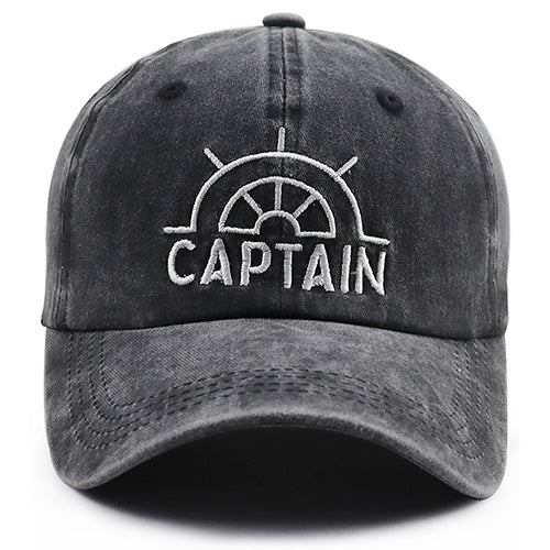 Captain Embroidered Boating Cap - product photo